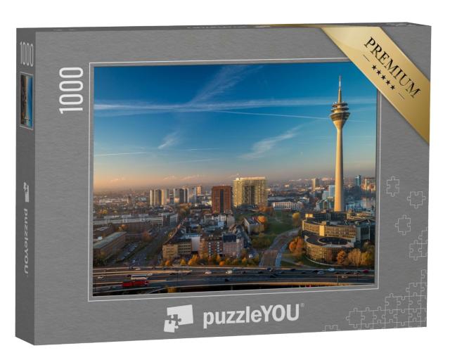 Puzzle de 1000 pièces « Tour de télévision Düsseldorf, Allemagne »