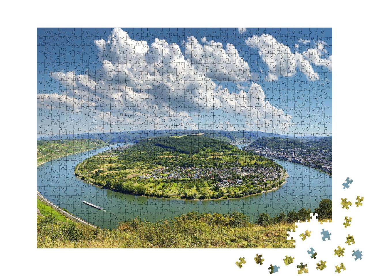 Puzzle de 1000 pièces « Village viticole de Boppard am Rhein »