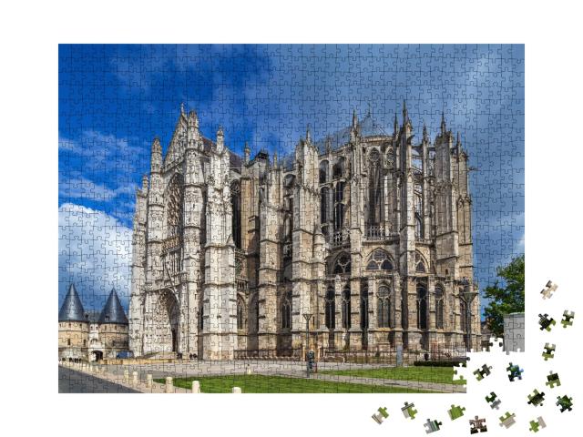 Puzzle de 1000 pièces « Cathédrale Saint-Pierre de Beauvais dans le nord de la France »