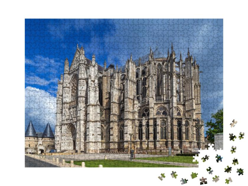 Puzzle de 1000 pièces « Cathédrale Saint-Pierre de Beauvais dans le nord de la France »