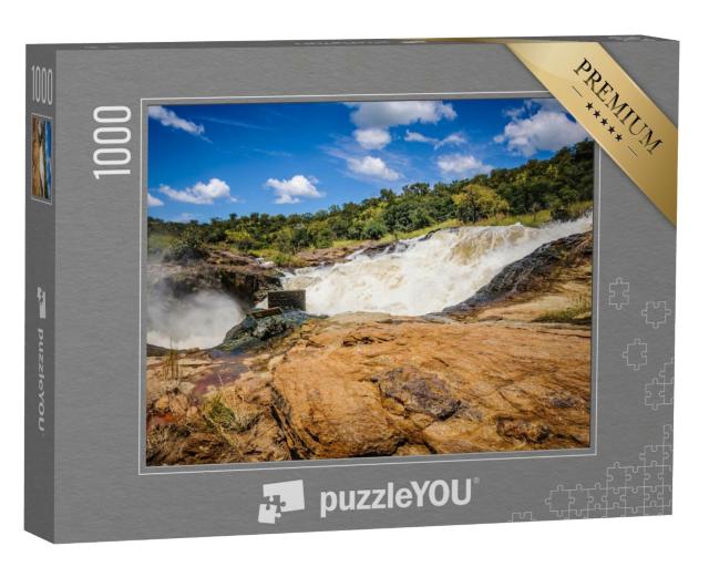 Puzzle de 1000 pièces « Image de la nature et des animaux dans le parc de Murchison Falls, Ouganda, Afrique »