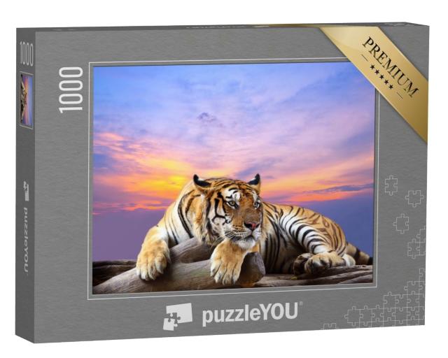 Puzzle de 1000 pièces « Tigre attentif »