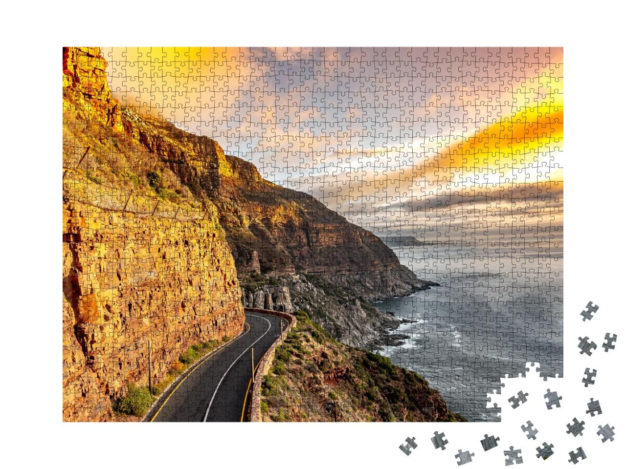 Puzzle de 1000 pièces « Chapman's Peak Drive au Cap, Afrique du Sud »