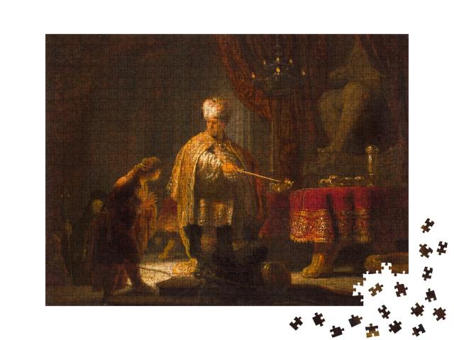 Puzzle de 1000 pièces « Rembrandt - Daniel et Cyrus devant l'idole Bel »