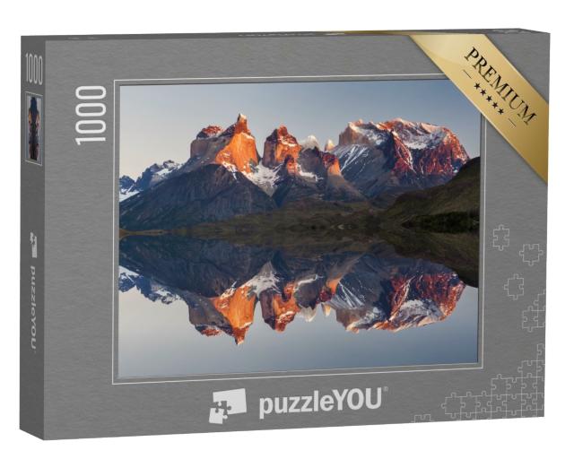 Puzzle de 1000 pièces « Paysage de montagne majestueux, Parc national Torres del Paine, Chili »