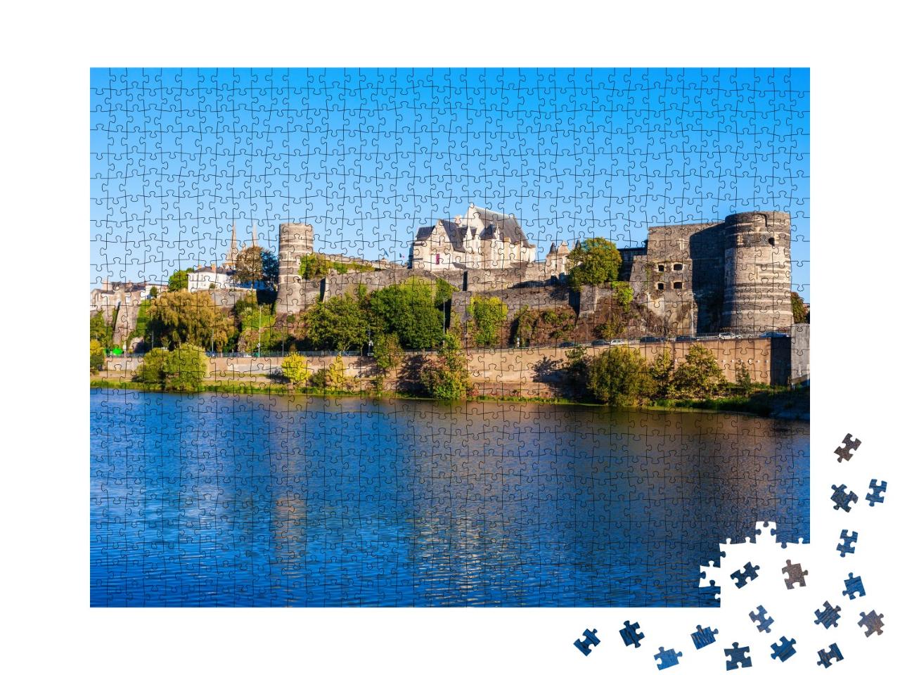 Puzzle de 1000 pièces « Château Angers dans la vallée de la Loire, France »