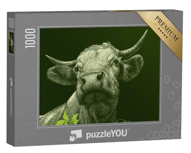 Puzzle de 1000 pièces « Vache »