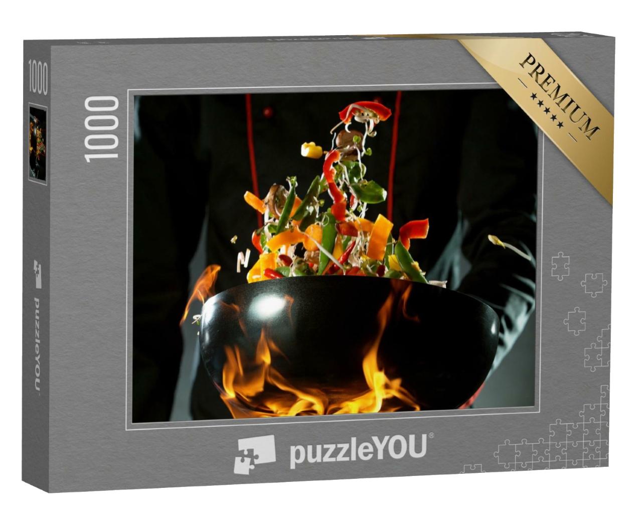 Puzzle de 1000 pièces « Légumes au wok »