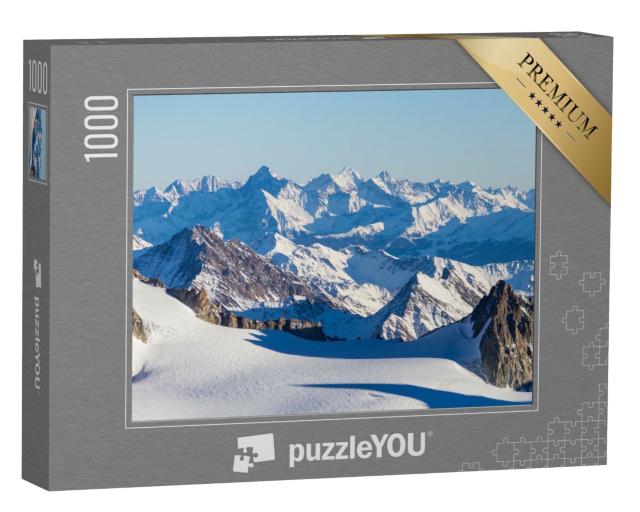 Puzzle de 1000 pièces « Domaine skiable de Chamonix Mont Blanc »