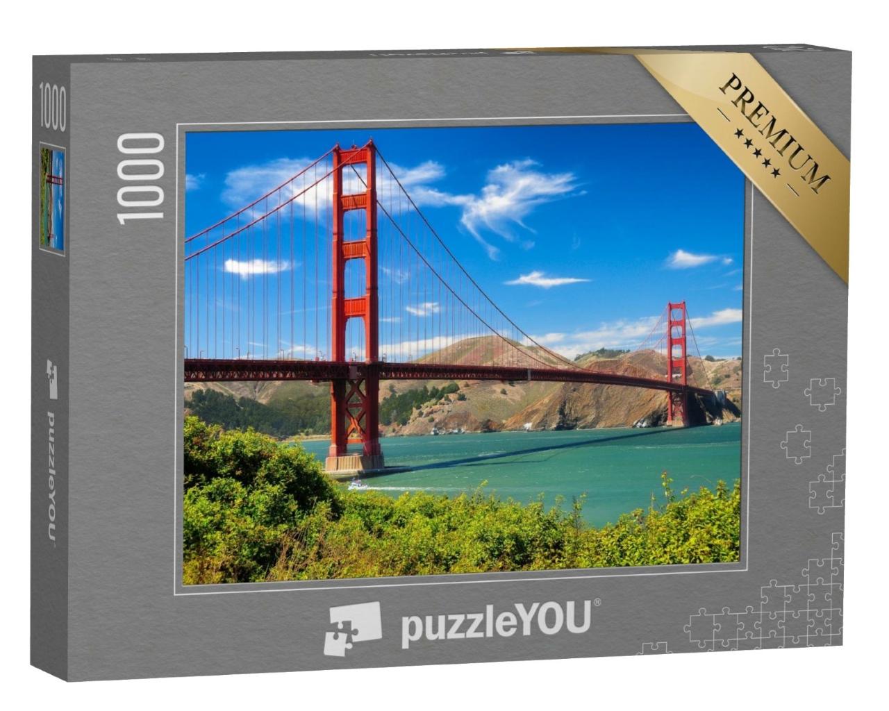 Puzzle de 1000 pièces « Le mondialement célèbre Golden Gate Bridge, San Francisco »