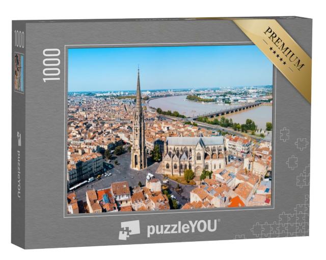 Puzzle de 1000 pièces « Vue panoramique de Bordeaux en France »