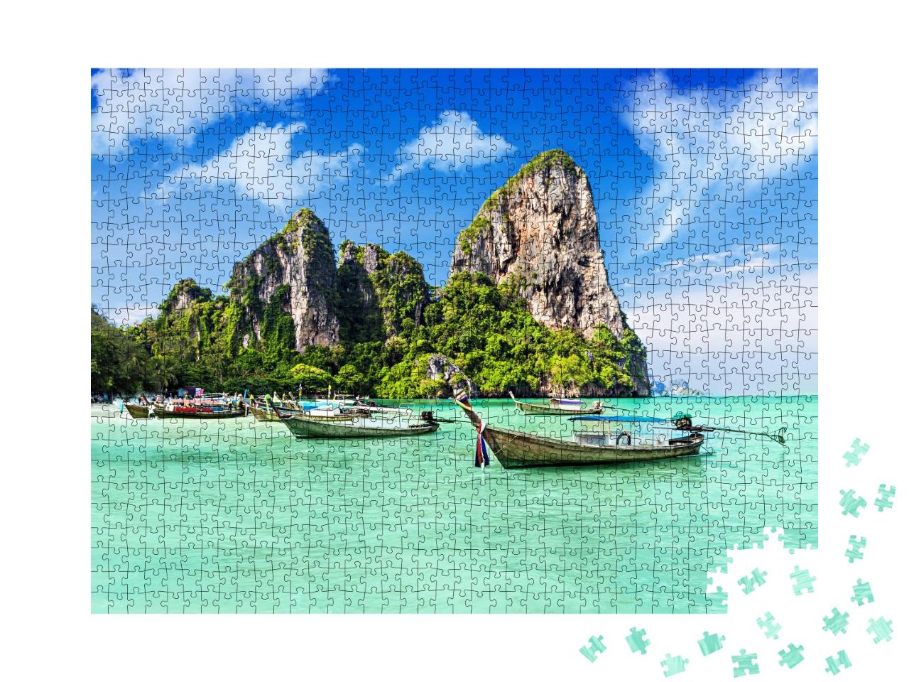 Puzzle de 1000 pièces « Un rêve d'été : belle plage en Thaïlande »
