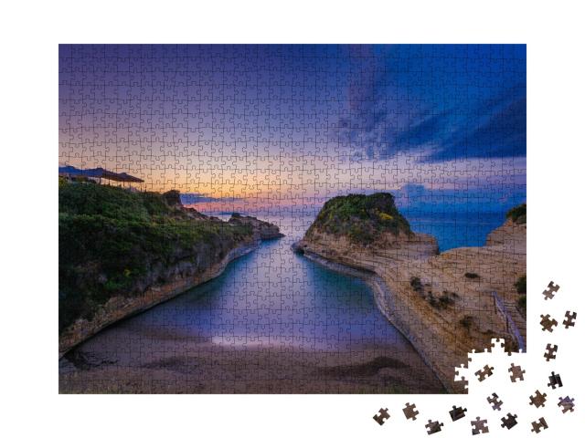 Puzzle de 1000 pièces « Canal D'Amour, Corfou, Sidari, Grèce »