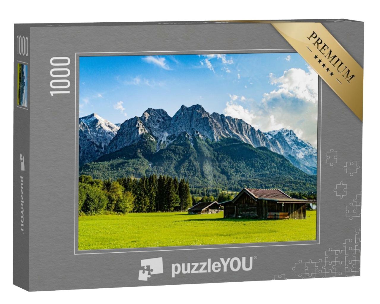Puzzle de 1000 pièces « La Zugspitze vue de Grainau/Garmisch-Partenkirchen »
