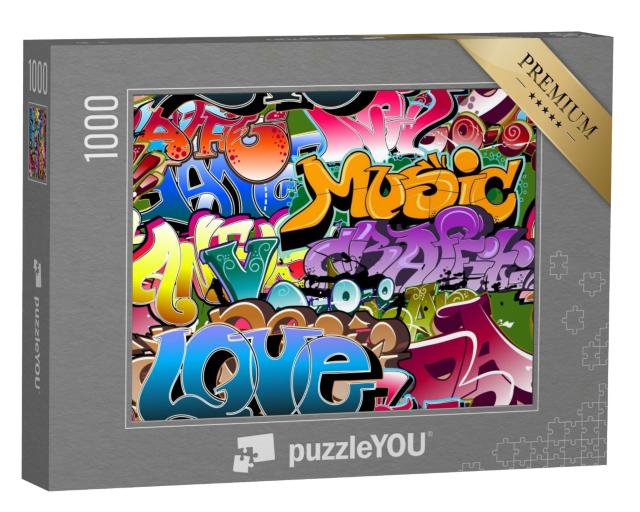 Puzzle de 1000 pièces « Graffitis colorés »
