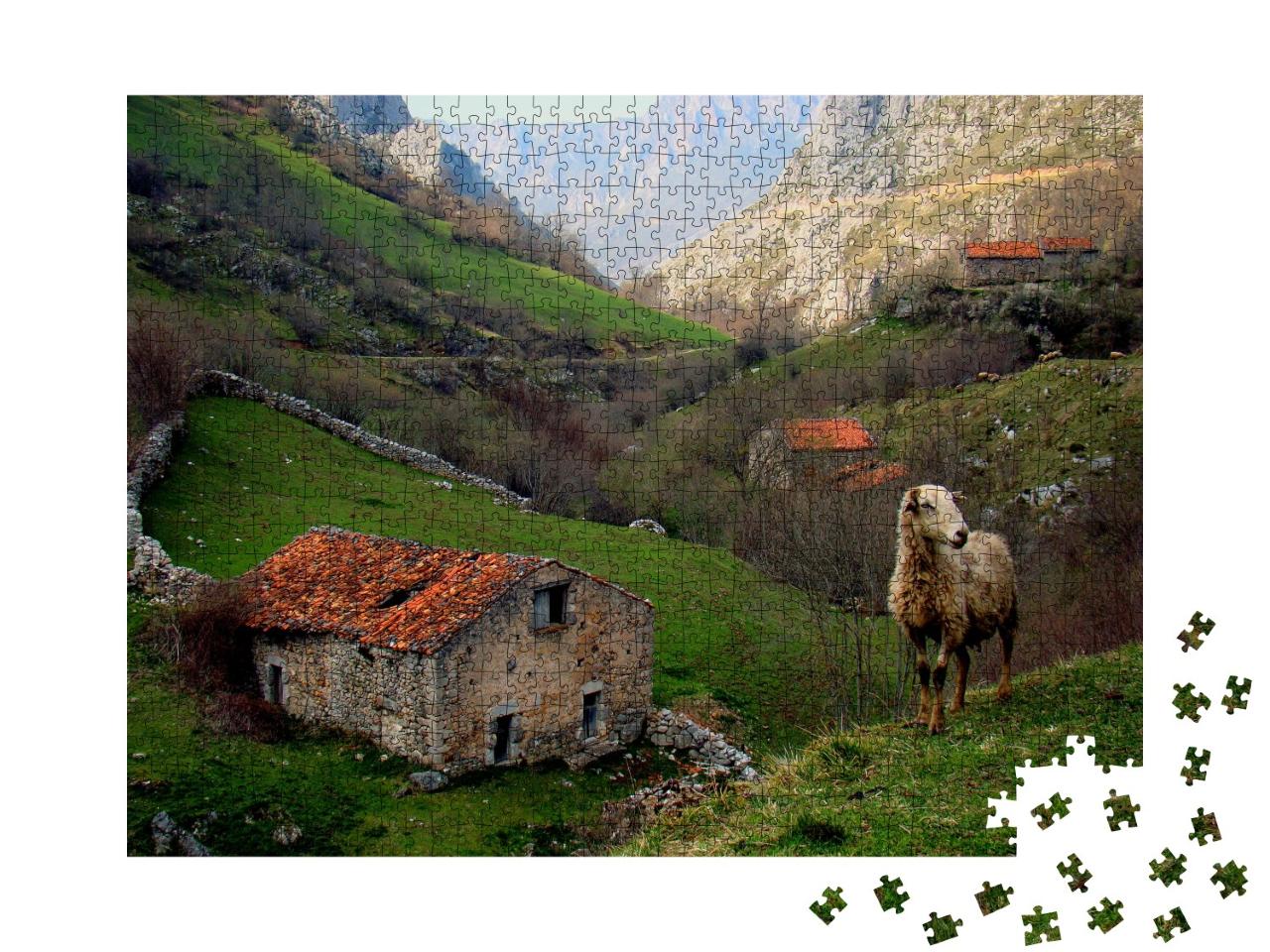 Puzzle de 1000 pièces « Dans les montagnes espagnoles »