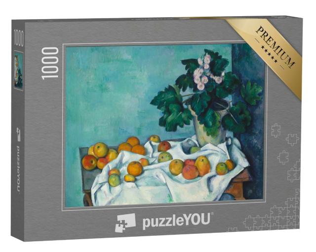 Puzzle de 1000 pièces « Paul Cézanne - Nature morte aux pommes et au pot de primevères »
