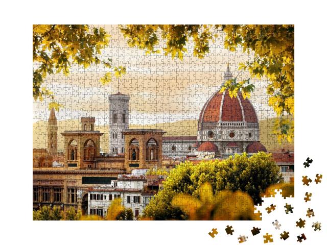 Puzzle de 1000 pièces « Cathédrale Santa Maria del Fiore à Florence, Italie »