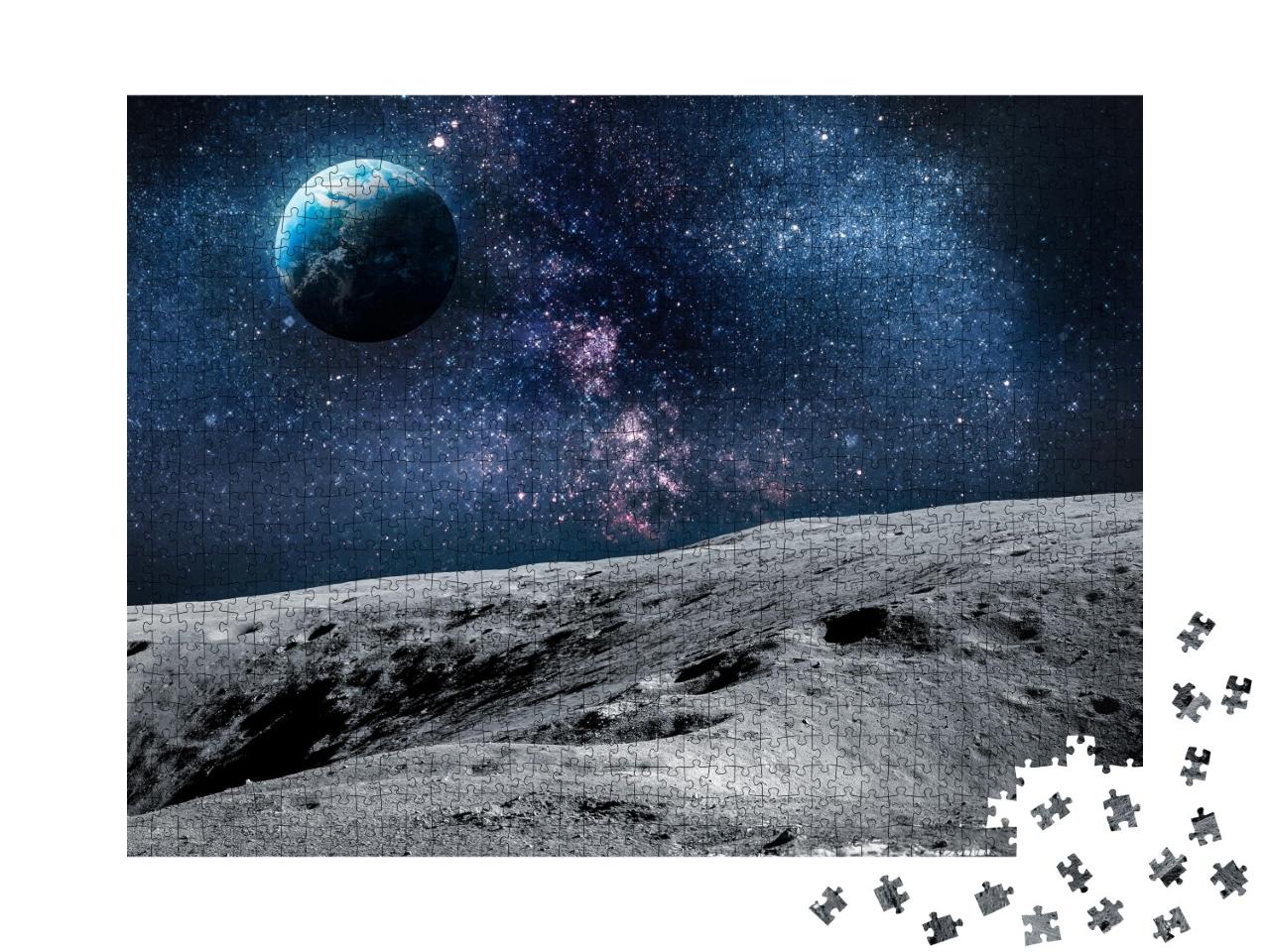 Puzzle de 1000 pièces « La surface de la Lune »
