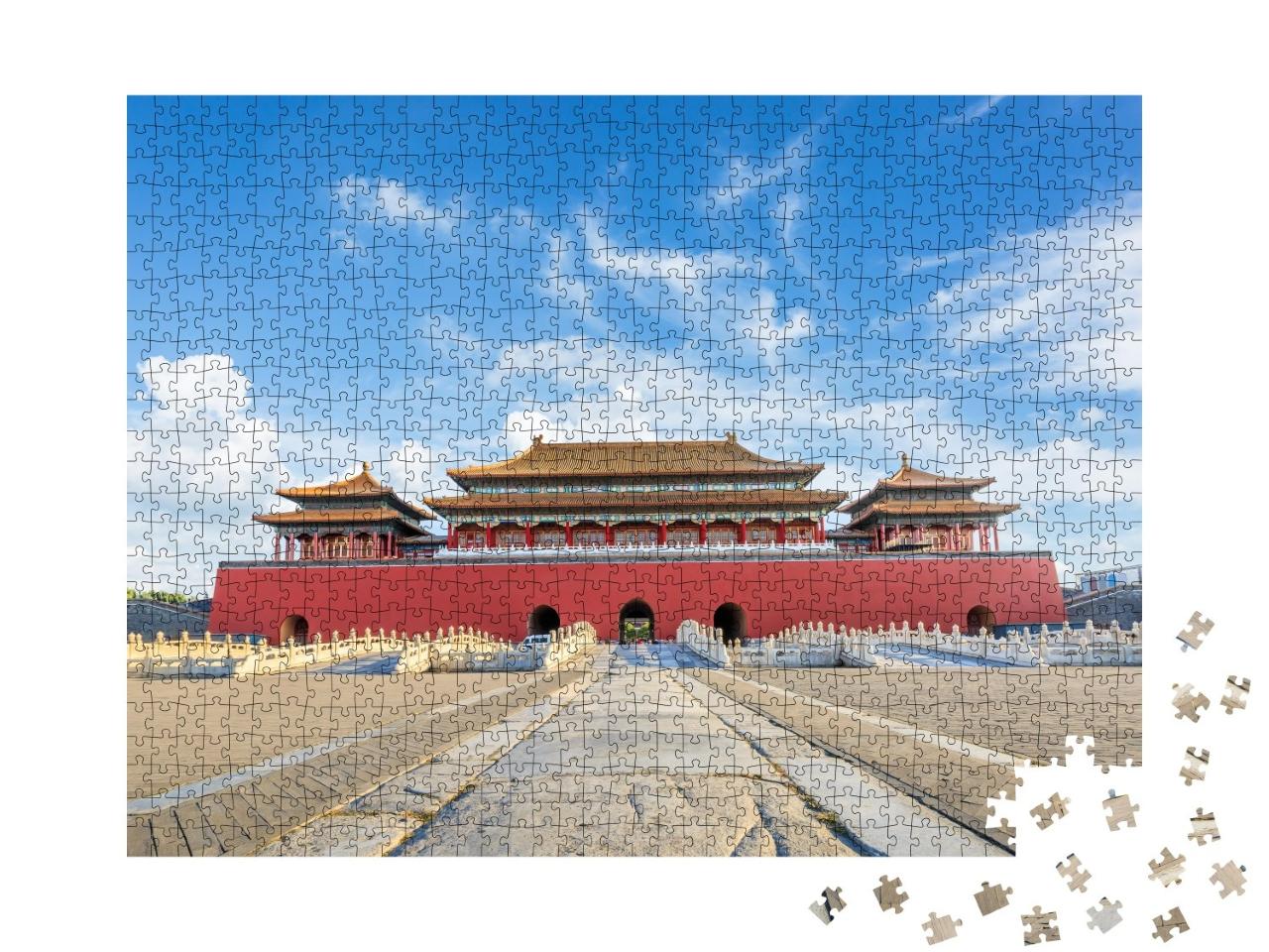 Puzzle de 1000 pièces « Les anciens palais royaux de la Cité interdite, Pékin, Chine »