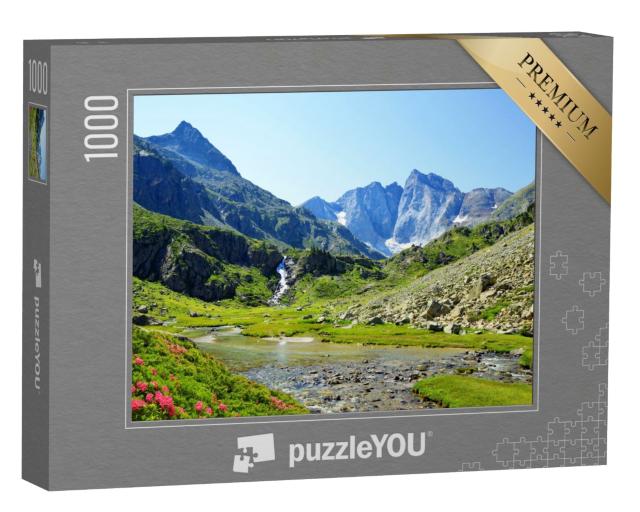 Puzzle de 1000 pièces « Montagne de Vignemale dans le Parc national des Pyrénées. Occitanie dans le sud de la France. »
