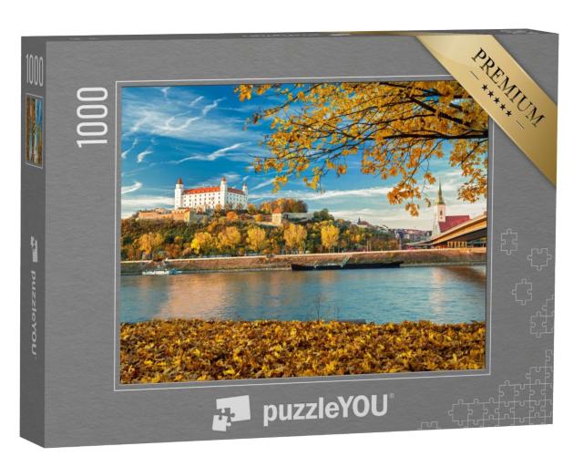 Puzzle de 1000 pièces « Château de Bratislava, Danube et vieille ville, Slovaquie »