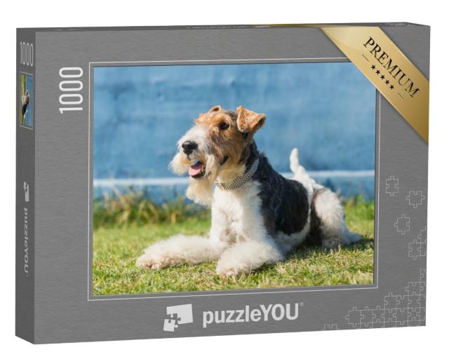 Puzzle de 1000 pièces « Joyeux fox-terrier »