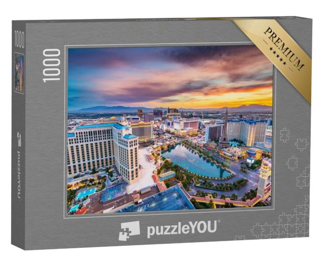 Puzzle de 1000 pièces « Strip de Las Vegas dans le Nevada, États-Unis »