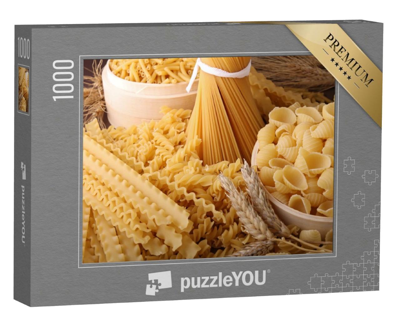 Puzzle de 1000 pièces « Une sélection de pâtes délicieuses »
