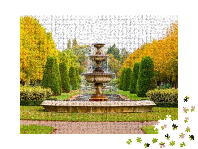 Puzzle de 1000 pièces « Une fontaine dans Regent's Park à Londres »