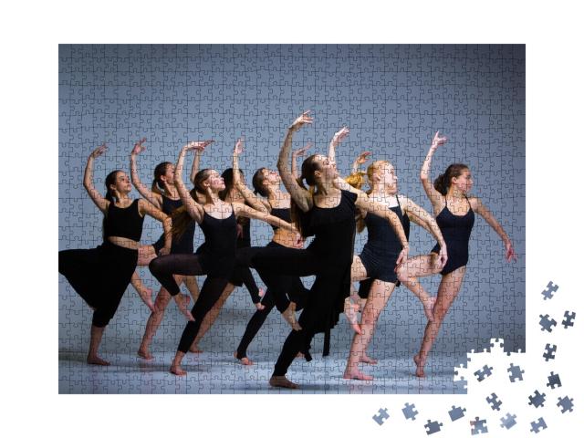 Puzzle de 1000 pièces « Danseuses de ballet en pose »