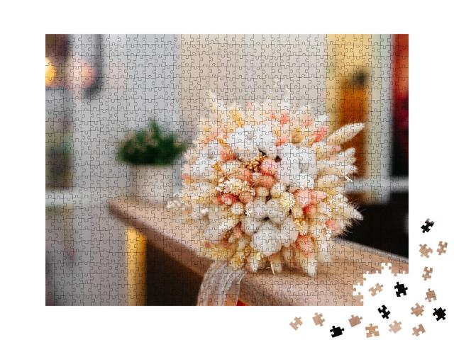 Puzzle de 1000 pièces « Fleurs séchées pastel »