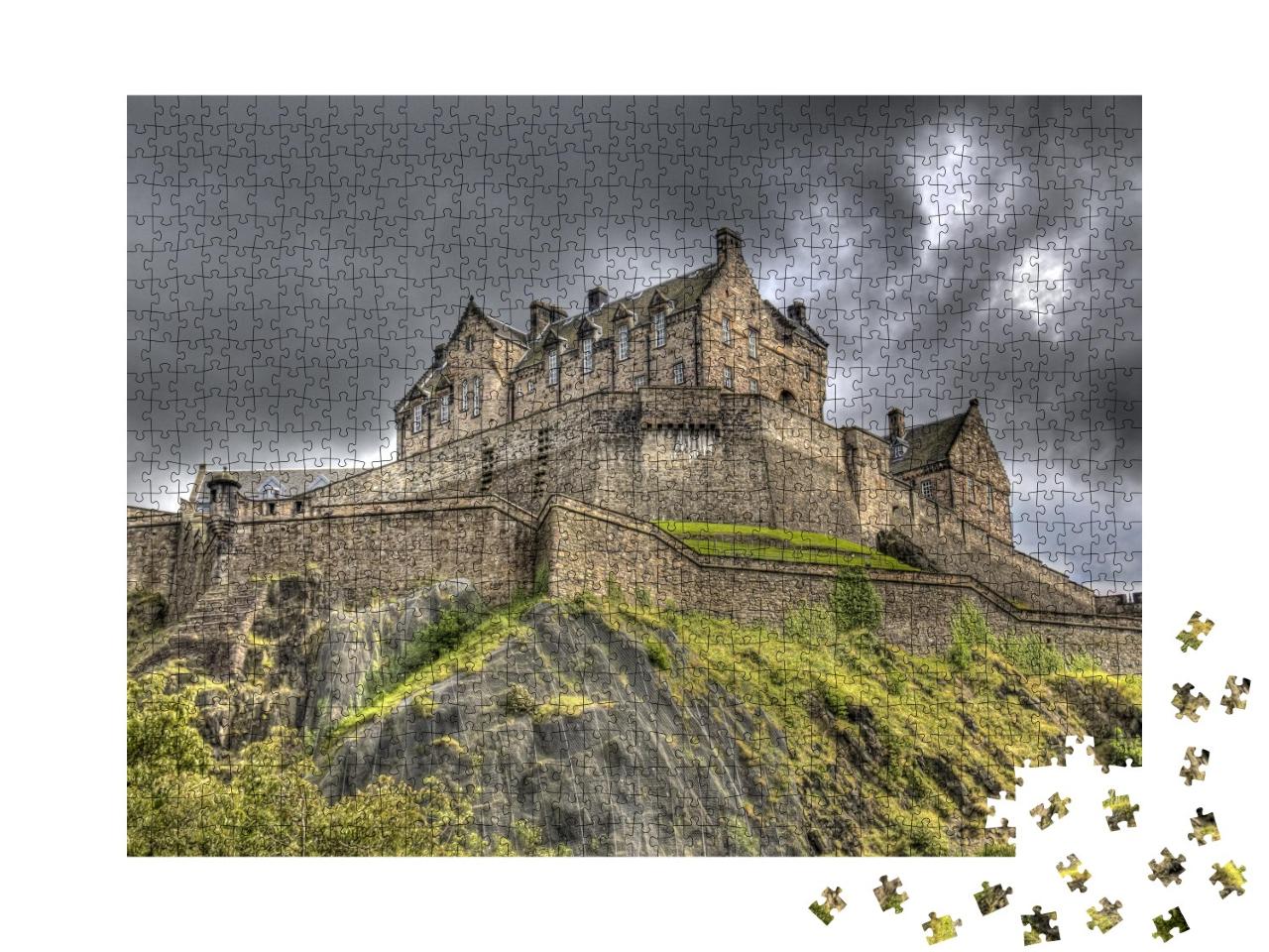 Puzzle de 1000 pièces « Château d'Édimbourg sur Castle Rock à Édimbourg, Écosse, Grande-Bretagne »