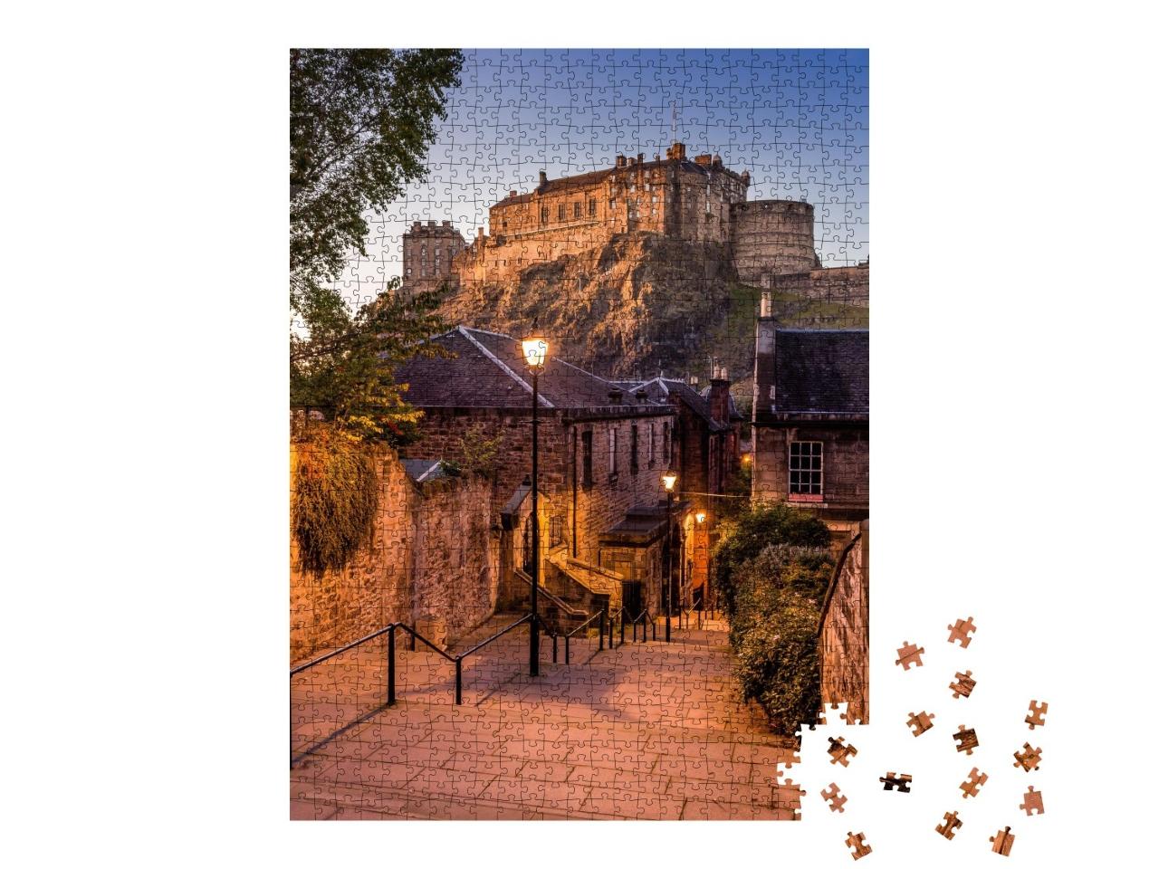 Puzzle de 1000 pièces « Le château d'Édimbourg vu de Heriot Place »