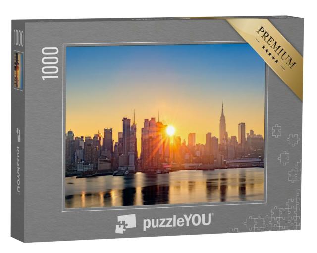 Puzzle de 1000 pièces « Midtown Manhattan au lever du soleil »