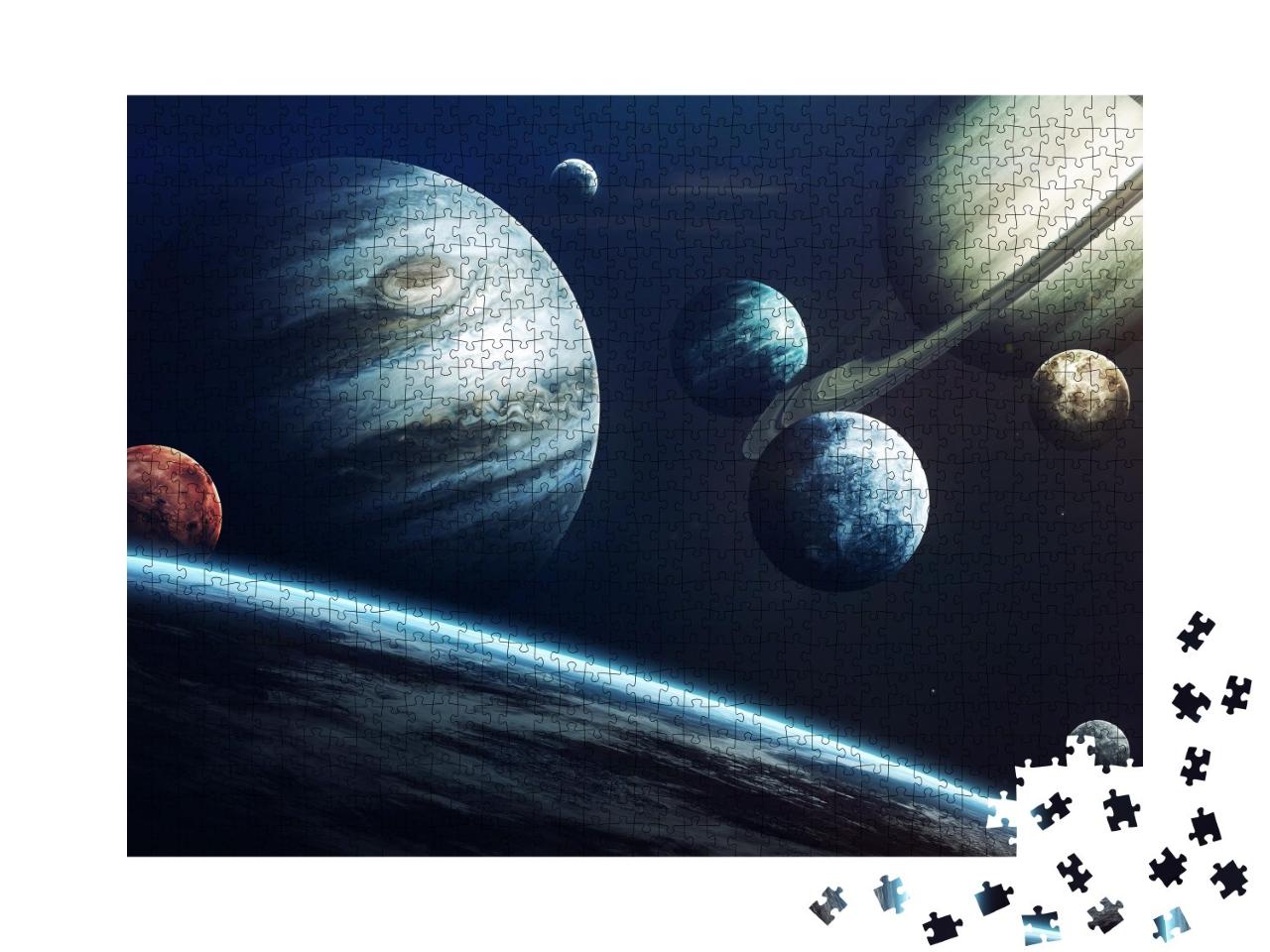 Puzzle de 1000 pièces « Planètes du système solaire, NASA »