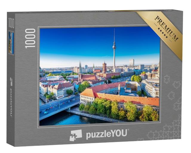 Puzzle de 1000 pièces « Vue panoramique sur le centre-ville de Berlin, Allemagne »