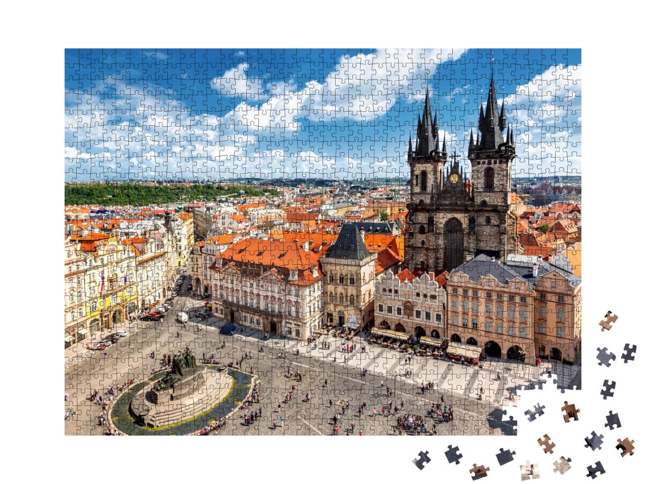 Puzzle de 1000 pièces « La place de la Vieille Ville à Prague »