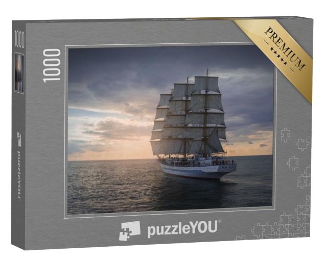 Puzzle de 1000 pièces « Voilier historique lors de sa traversée de la mer »