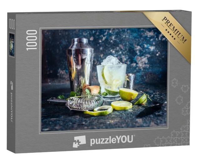 Puzzle de 1000 pièces « Boisson rafraîchissante à base de vodka et de citron vert »