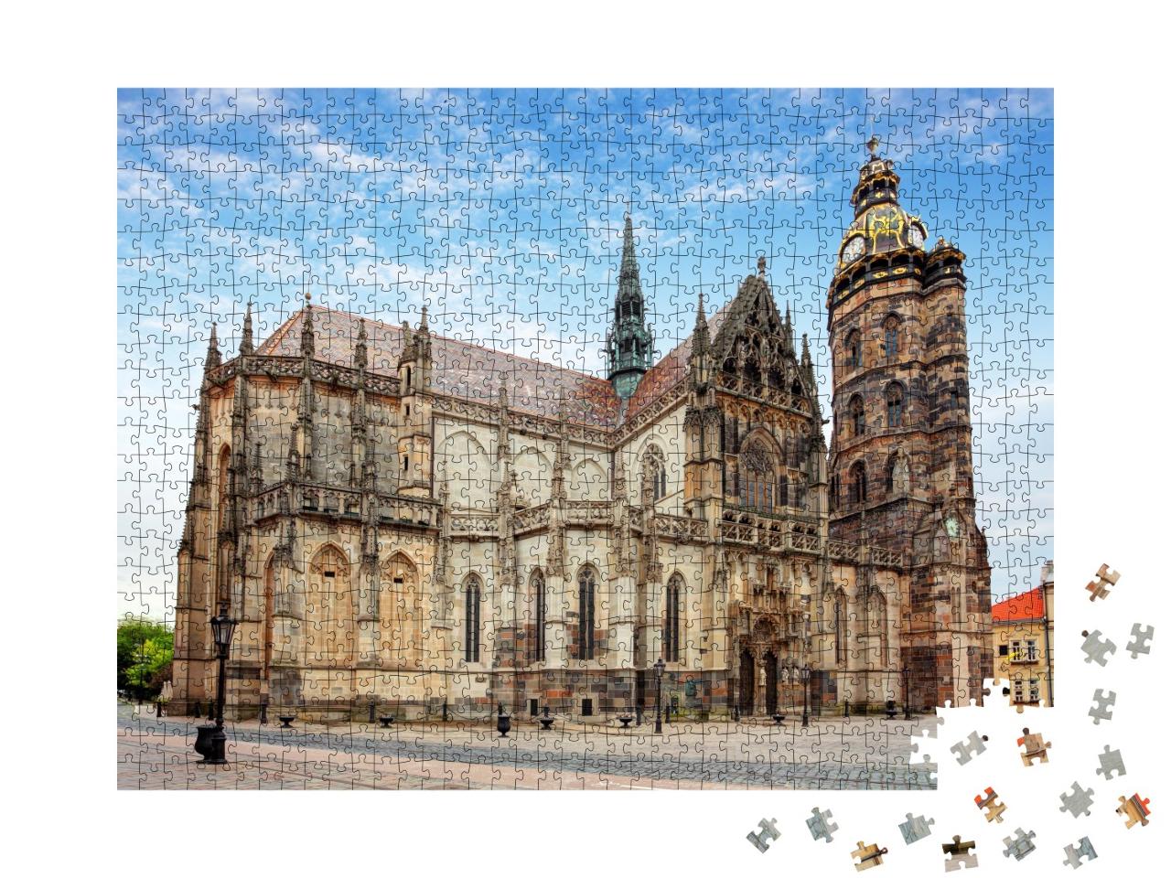 Puzzle de 1000 pièces « Kosice, cathédrale Sainte-Elisabeth, Slovaquie »