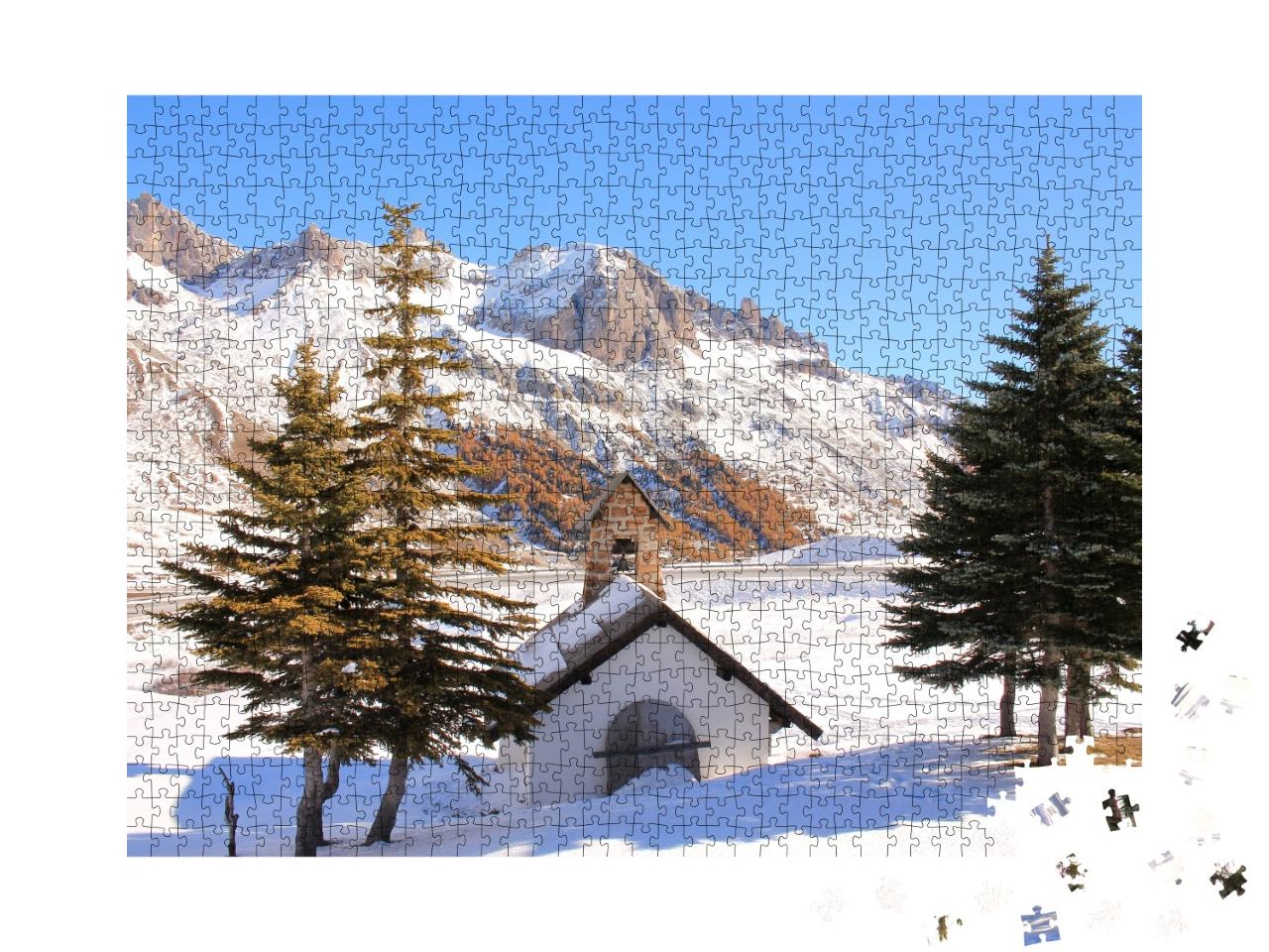 Puzzle de 1000 pièces « Paysage d'automne dans les Alpes françaises, Hautes Alpes »