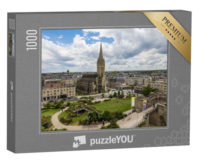 Puzzle de 1000 pièces « L'église Saint-Pierre depuis le château de Caen »