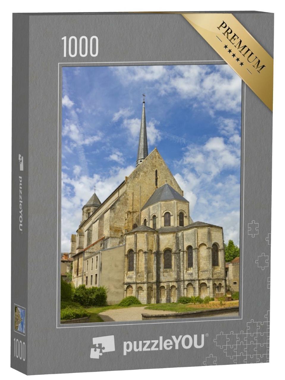 Puzzle de 1000 pièces « Église catholique romaine médiévale Sainte-Radegonde à Poitiers, France »