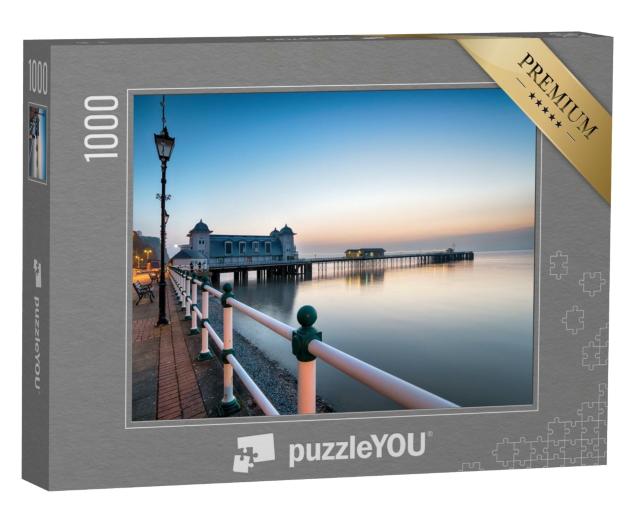 Puzzle de 1000 pièces « A l'aube sur la jetée de Penarth près de Cardiff, Pays de Galles »