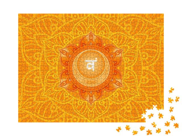 Puzzle de 1000 pièces « Svadhishthana, symbole du chakra sacré »