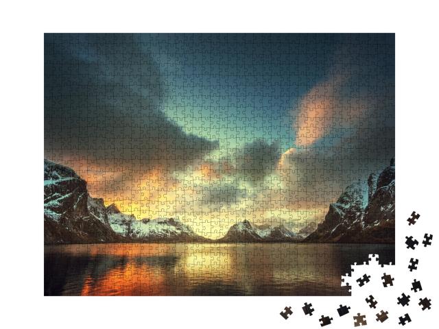 Puzzle de 1000 pièces « Îles Lofoten, Norvège »
