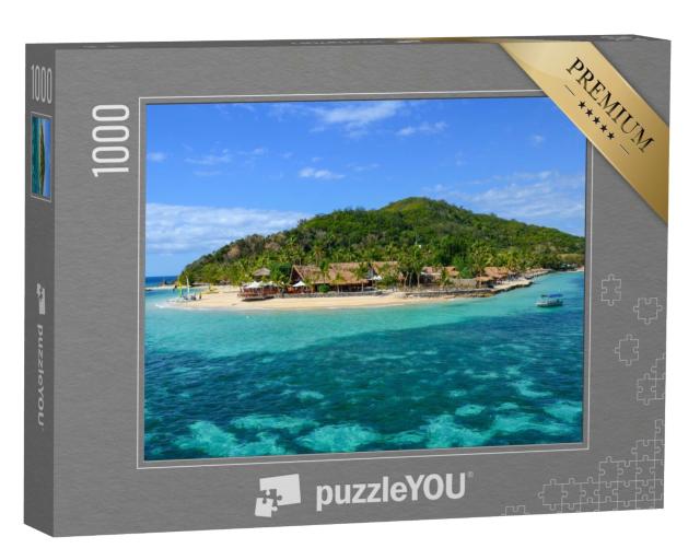 Puzzle de 1000 pièces « Castaway Island, archipel des Mamanucas, Fidji »