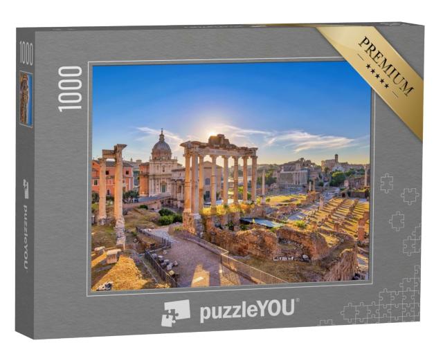 Puzzle de 1000 pièces « Lever de soleil sur Rome avec Forum Romanum »