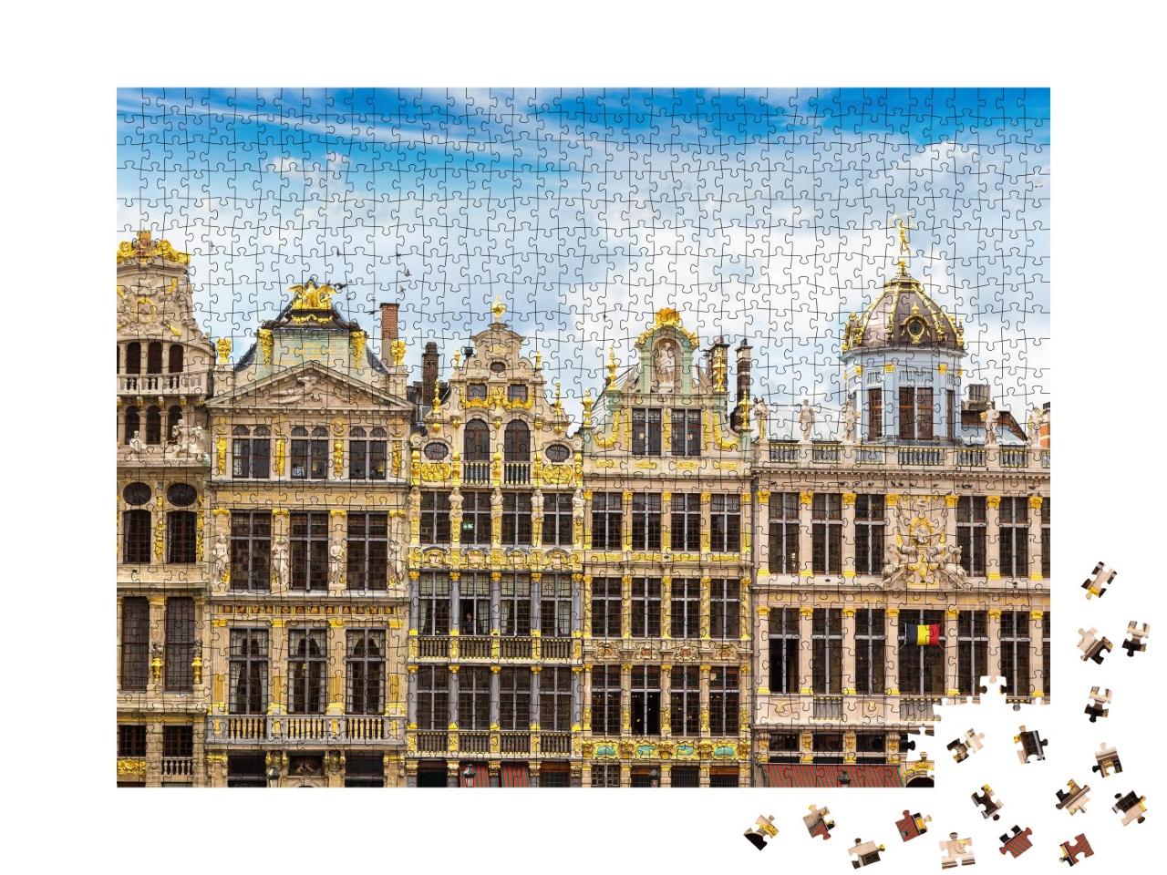 Puzzle de 1000 pièces « Bâtiment de la Grand-Place de Bruxelles, Belgique »